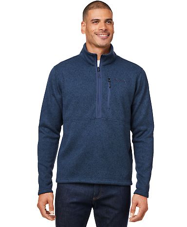 Marmot M16221 Men's Drop Line Half-Zip Jacket in Artic navy hthr front view