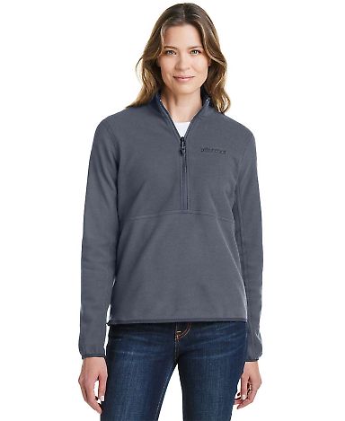 Marmot M12403 Ladies' Rocklin Half-Zip Jacket in Steel onyx front view
