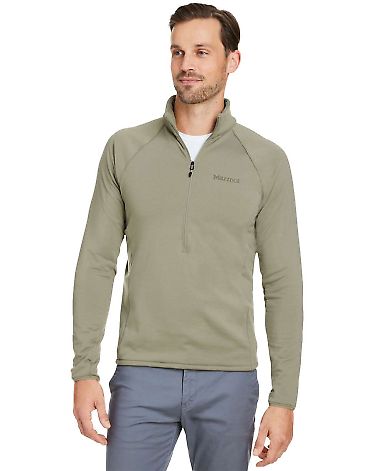 Marmot M15381 Men's Leconte Half-Zip in Vetiver front view