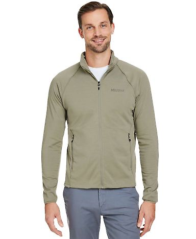 Marmot M15382 Men's Leconte Fleece Jacket in Vetiver front view