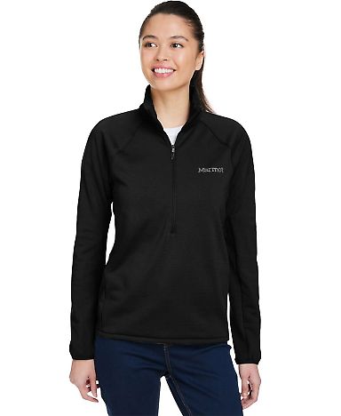 Marmot M15391 Ladies' Leconte Half-Zip in Black