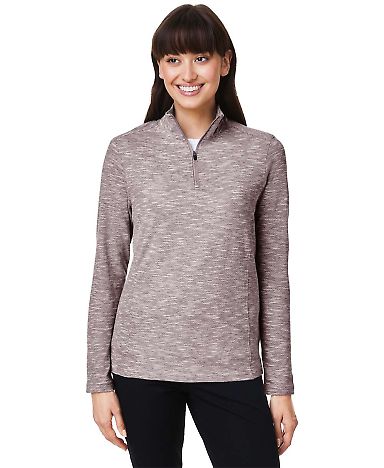North End NE415W Ladies' Eclipse Jacquard Quarter- in Burgundy heather front view
