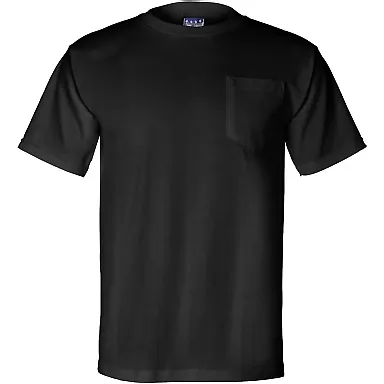 Union Made 3015 Union-Made Short Sleeve T-Shirt with a Pocket BLACK front view
