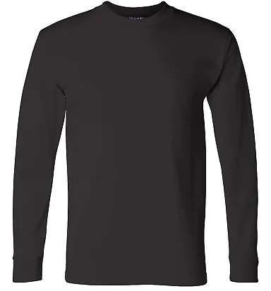 Union Made 2955 Union-Made Long Sleeve T-Shirt BLACK front view