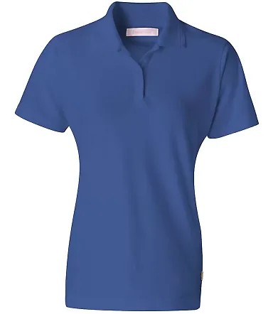 Augusta Sportswear 825 Women's Platinum Pique Sport Shirt French Blue front view