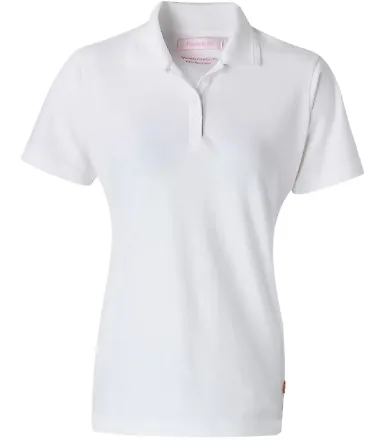 Augusta Sportswear 825 Women's Platinum Pique Sport Shirt Arctic White front view