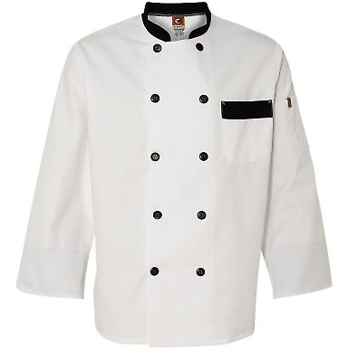 Augusta Sportswear 1535 Garnish Chef Coat White front view