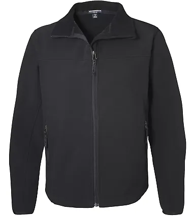 W6500 Weatherproof Ladies' Full-Zip Soft Shell Jacket Black front view