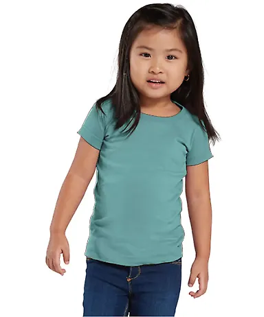 3316 Rabbit Skins® Toddler Girls Fine Jersey T-Shirt CHILL front view