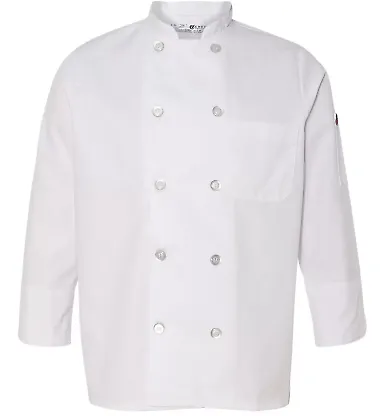 Chef Designs 0401 Women's Ten Button Chef Coat White front view