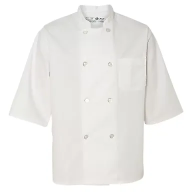 Chef Designs 0404 Half Sleeve Chef Coat White front view