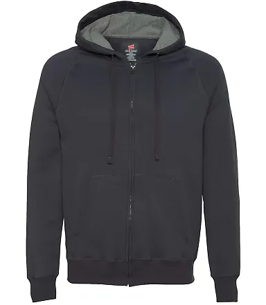 52 N280 Nano Hooded Full-Zip Sweatshirt Vintage Black front view