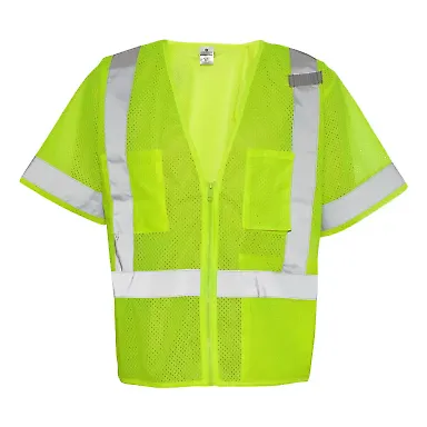 1264-1265 ML Kishigo - Class 3 Economy Vest Lime front view
