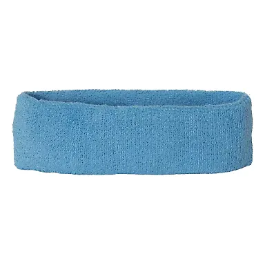 Mega Cap 1251 Terry Cloth Headband Light Blue front view