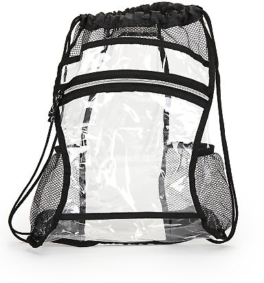 4889 Gemline Clear Event Deluxe Cinchpack CLEAR front view