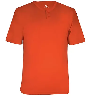 Badger Sportswear 7930 B-Core Placket Jersey Burnt Orange front view