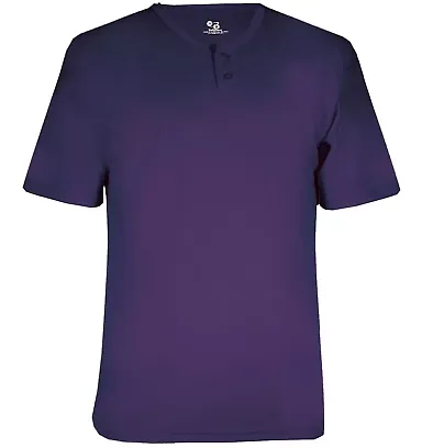 Badger Sportswear 7930 B-Core Placket Jersey Purple front view