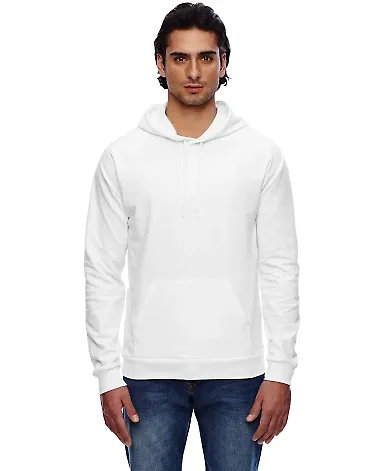 5495W Cali Fleece Pullover Hoodie WHITE front view