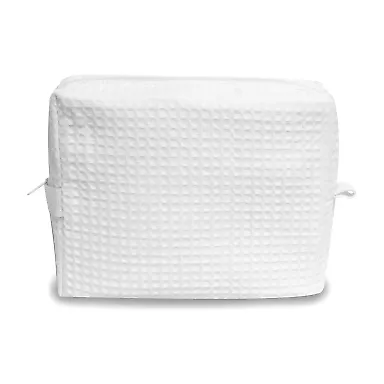 Liberty Bags 5770 Tammy Waffle Weave Spa Bag WHITE front view