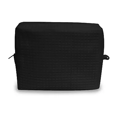 Liberty Bags 5770 Tammy Waffle Weave Spa Bag BLACK front view