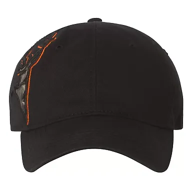 DRI DUCK 3320 Buck Applique Cap Black Buck front view