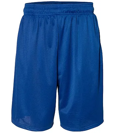 Russel Athletic 651AFM 9" Polyester Tricot Mesh Pocketed Shorts Royal front view