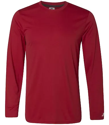 Russel Athletic 631X2M Core Long Sleeve Performance Tee True Red front view