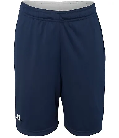 Russel Athletic TS7X2B Youth 7" Essential Pocketed Shorts Navy front view
