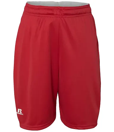 Russel Athletic TS7X2B Youth 7" Essential Pocketed Shorts True Red front view