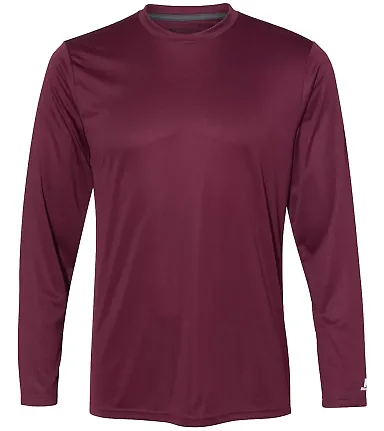 Russel Athletic 631X2M Core Long Sleeve Performance Tee Maroon front view