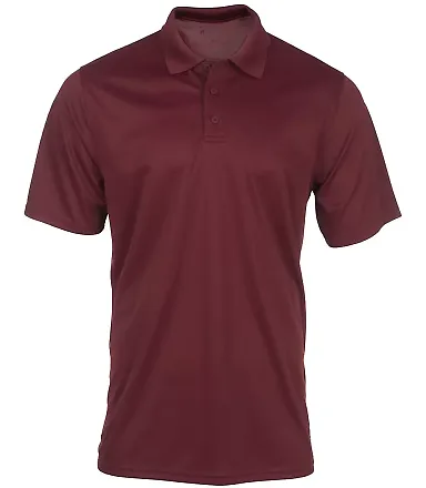 Russel Athletic 7EPTUM Essential Short Sleeve Polo Maroon front view