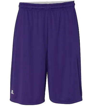 Russel Athletic TS7X2M 10" Essential Shorts with Pockets Purple front view