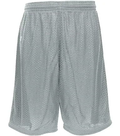 Russel Athletic 659AFB Youth Tricot Mesh Short Gridiron Silver front view
