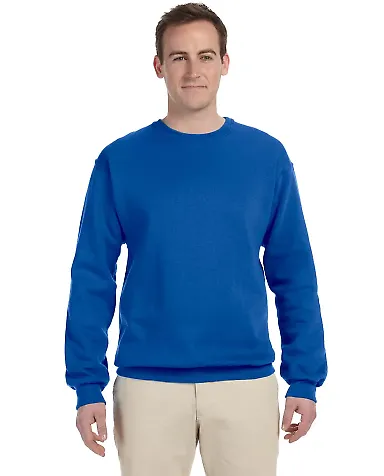 82300 Fruit of the Loom Adult SupercottonSweatshirt Royal front view