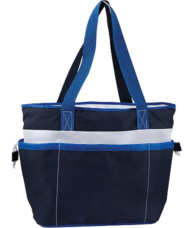 9251 Gemline Vineyard Insulated Tote NAVY BLUE front view