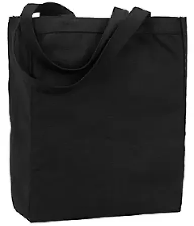 Liberty Bags 9861 Allison Cotton Canvas Tote BLACK front view