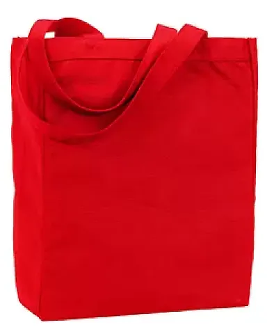 Liberty Bags 9861 Allison Cotton Canvas Tote RED front view