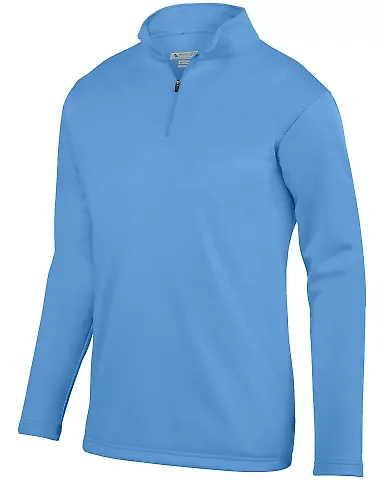 Augusta Sportswear 5507 Wicking Fleece Quarter-Zip Pullover Columbia Blue front view