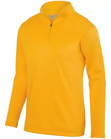 Augusta Sportswear 5507 Wicking Fleece Quarter-Zip Pullover Gold front view