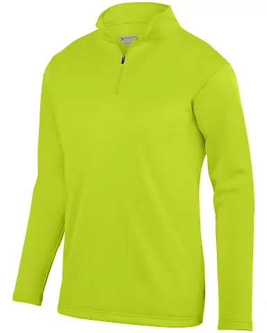 Augusta Sportswear 5507 Wicking Fleece Quarter-Zip Pullover Lime front view