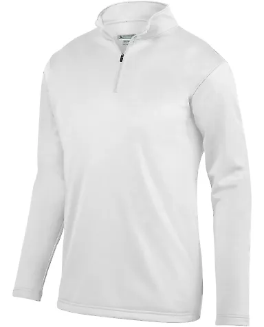 Augusta Sportswear 5508 Youth Wicking Fleece Pullover White front view