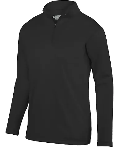 Augusta Sportswear 5508 Youth Wicking Fleece Pullover Black front view