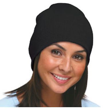 Bayside BA3810 Beanie BLACK front view