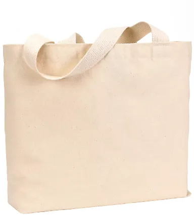 BS600 Bayside Jumbo Cotton Tote NATURAL front view