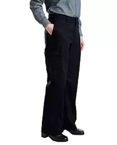 Dickies Workwear FP223 6.75 oz. Women's Premium Cargo/Multi-Pocket Pant BLACK _14 front view