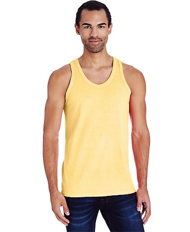 Comfort Wash GDH300 Garment Dyed Unisex Tank Top Summer Squash Yellow front view