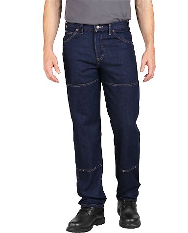 Dickies Workwear LD200 Men's Industrial Workhorse Denim Pant RNSD IND BLUE _44 front view