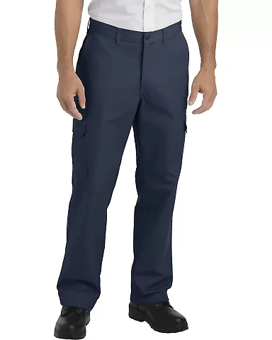 Dickies Workwear LP600 Men's Industrial Relaxed Fit Straight-Leg Cargo Pant NAVY _42 front view