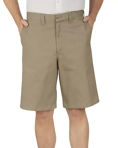 Dickies Workwear LR303 Men's 11 Industrial Flat Front Short DESERT SAND _46 front view