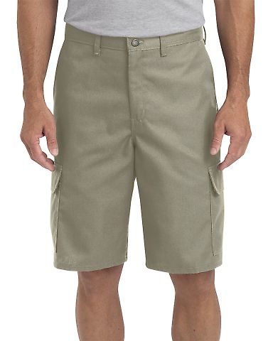 Dickies Workwear LR600 Men's 11 Regular Fit Industrial Cargo Short DESERT SAND _33 front view